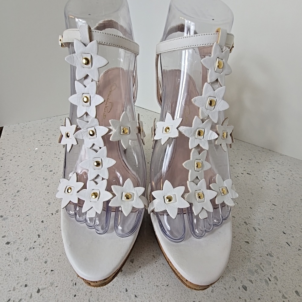 Oscar de la renta jumma floral heels